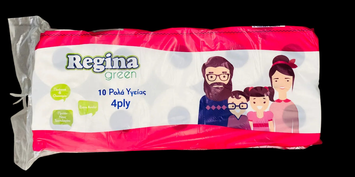 Regina Green 4ply – Χαρτί Υγείας 4 Φύλλων, 10 Ρολά