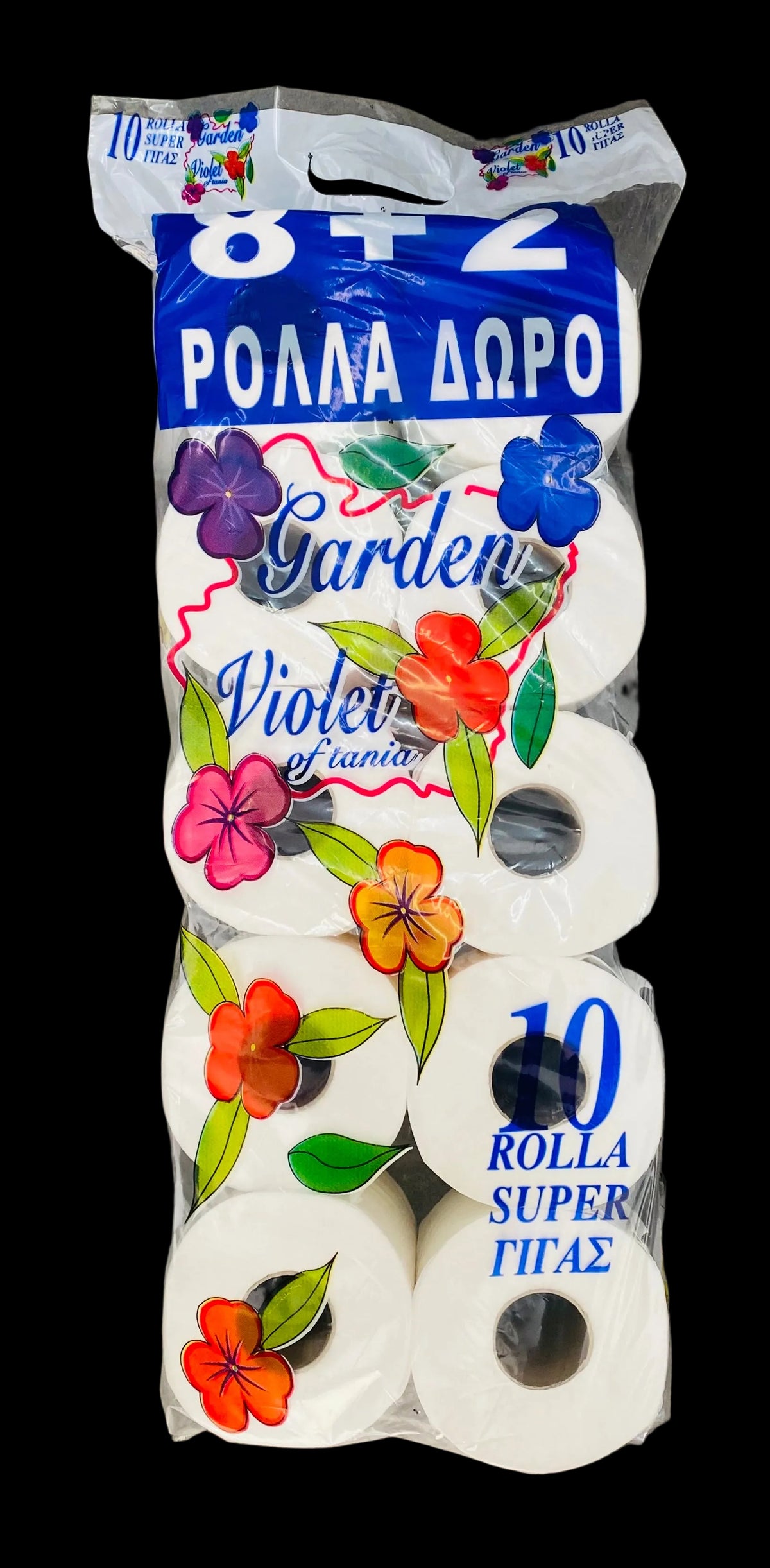 Garden Violet of Mania – Χαρτί Υγείας 2 Φύλλων, 10 Ρολά 180γρ