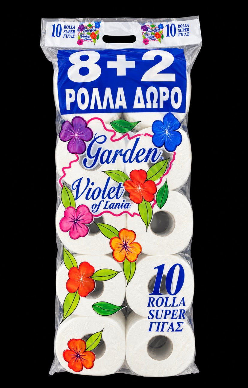 Garden Violet of Mania – Χαρτί Υγείας 2 Φύλλων, 10 Ρολά 180γρ