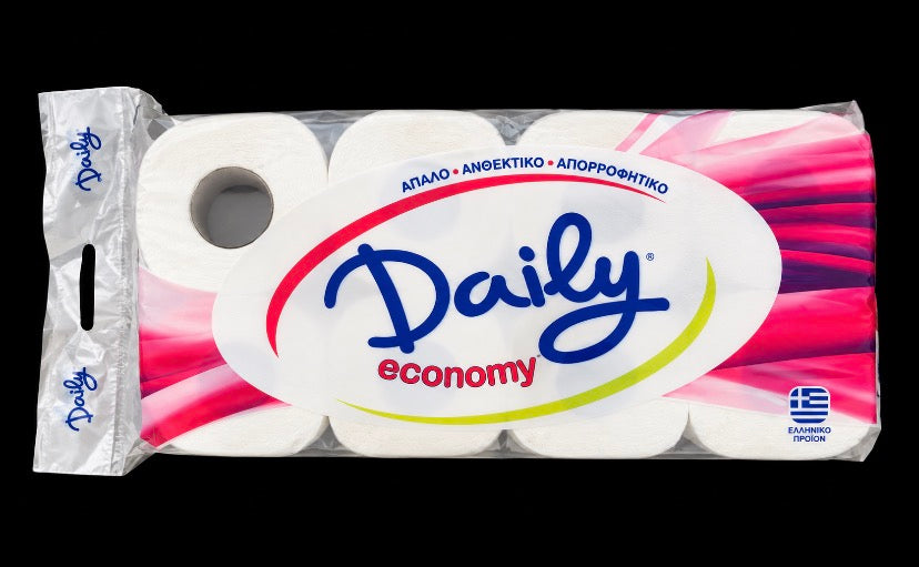 Daily Economy Χαρτί Υγείας – 2 φύλλο - 8 Ρολά