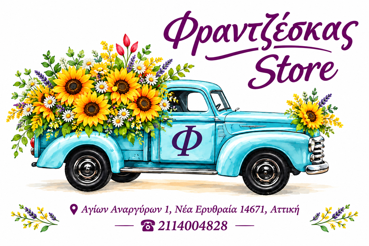 Φραντζέσκας Store Banner με διεύθυνση